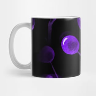 Purple Holly Berries Watercolor Christmas Mug